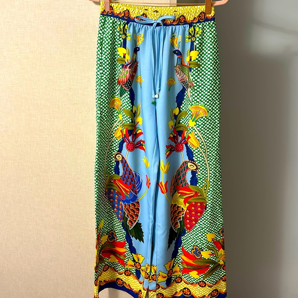 NWOT Like my choice Boho Beach Wide Leg Pants